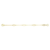 Imber extender, White, Gold-tone plated